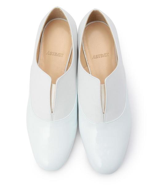 ASTRAET（アストラット）の「ASTRAET(アストラット) ノーストリングスリッポン●（ドレスシューズ・レディース・ブラック/ホワイト・37/36/38/35）」の3枚目の写真