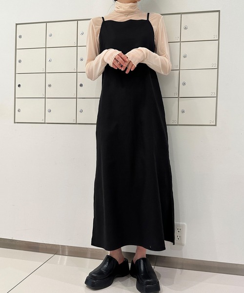 solleim（ソルレム）の「カラーシアーラメハイネックトップス（Tシャツ/カットソー・レディース・ブラック/ピンク/オレンジ/グリーン/アイボリー/ブラウン/グレー/グレー系1/ブラック系1/ホワイト系1/ブルー系1・M）」の15枚目の写真