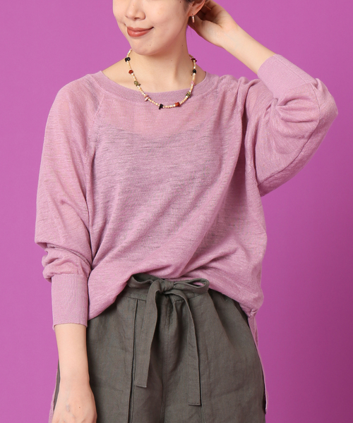 【IENA LA BOUCLE】Bizarre ロングスリーブプルオーバー 新品 IENA LA BOUCLE】Bizarre ロングスリーブプルオーバー 新品