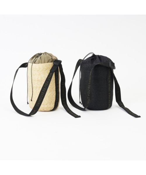 SUBLIME(サブライム)の「【SUBLIME/サブライム】STRAW POUCH shoulder bag ストローポーチ ショルダーバッグ(ショルダーバッグ・レディース・ブラック/ナチュラル・FREE)」の3枚目の写真