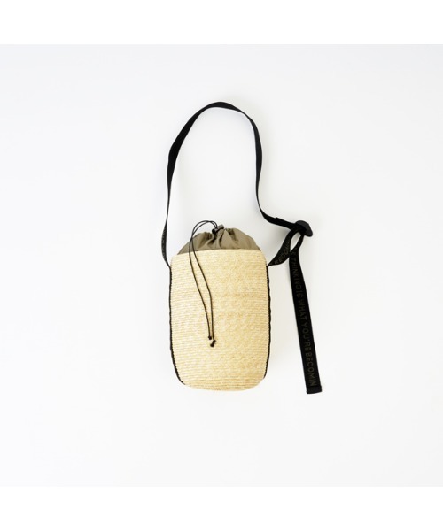 SUBLIME(サブライム)の「【SUBLIME/サブライム】STRAW POUCH shoulder bag ストローポーチ ショルダーバッグ(ショルダーバッグ・レディース・ブラック/ナチュラル・FREE)」の4枚目の写真