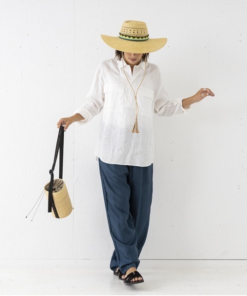 SUBLIME(サブライム)の「【SUBLIME/サブライム】STRAW POUCH shoulder bag ストローポーチ ショルダーバッグ(ショルダーバッグ・レディース・ブラック/ナチュラル・FREE)」の8枚目の写真