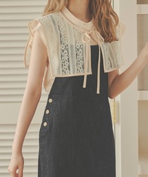 Ambre Neige | 付け襟フリルシャツ／【WEB/EC限定商品】(Tシャツ/カットソー)