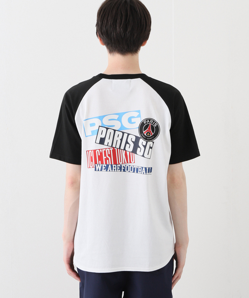 EDIFICE（エディフィス）の「【Paris Saint-Germain】ステッカーロゴプリント ラグランTシャツ（Tシャツ/カットソー・メンズ・ホワイト/ホワイト系その他・MEDIUM/LARGE/X-LARGE）」の5枚目の写真