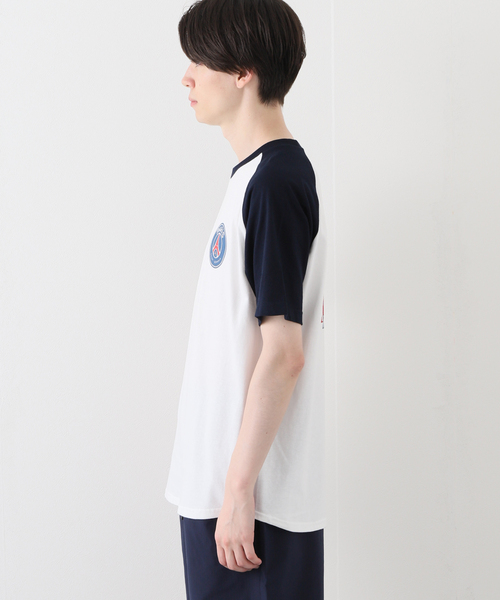 EDIFICE（エディフィス）の「【Paris Saint-Germain】ステッカーロゴプリント ラグランTシャツ（Tシャツ/カットソー・メンズ・ホワイト/ホワイト系その他・MEDIUM/LARGE/X-LARGE）」の3枚目の写真