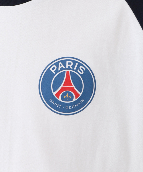EDIFICE（エディフィス）の「【Paris Saint-Germain】ステッカーロゴプリント ラグランTシャツ（Tシャツ/カットソー・メンズ・ホワイト/ホワイト系その他・MEDIUM/LARGE/X-LARGE）」の4枚目の写真