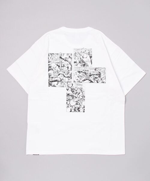 schott（ショット）の「Schott/ショット/SS TEE CAPTAIN AMERICA/キャプテンアメリカ（Tシャツ/カットソー・メンズ・ブラック/ホワイト・XL/M/2XL/L）」の12枚目の写真