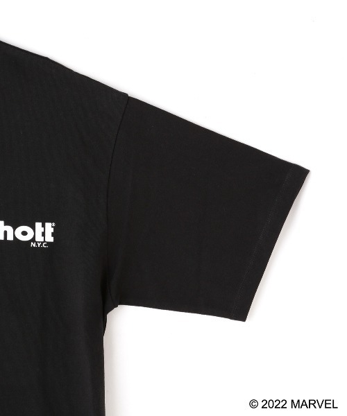 schott（ショット）の「Schott/ショット/SS TEE CAPTAIN AMERICA/キャプテンアメリカ（Tシャツ/カットソー・メンズ・ブラック/ホワイト・XL/M/2XL/L）」の8枚目の写真