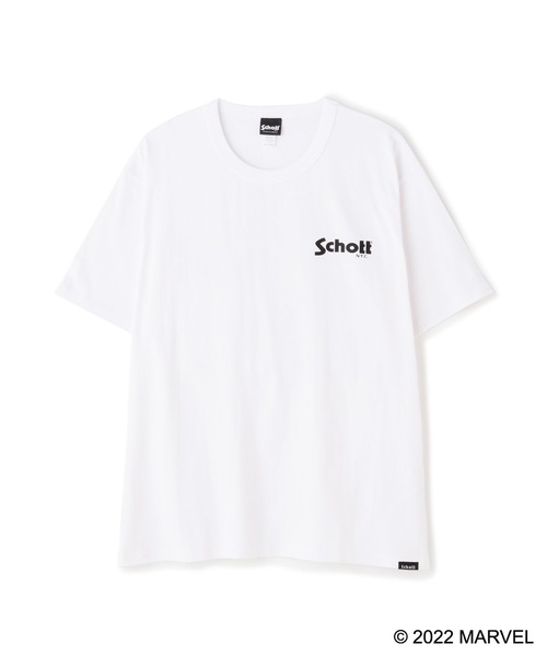 schott（ショット）の「Schott/ショット/SS TEE CAPTAIN AMERICA/キャプテンアメリカ（Tシャツ/カットソー・メンズ・ブラック/ホワイト・XL/M/2XL/L）」の11枚目の写真