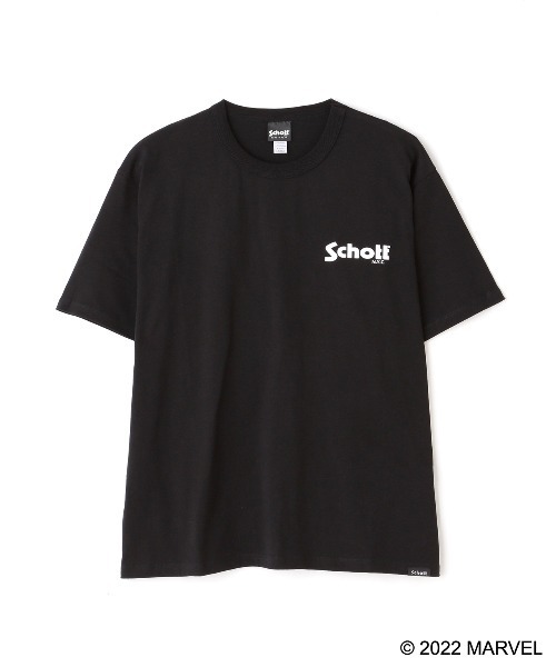 schott（ショット）の「Schott/ショット/SS TEE CAPTAIN AMERICA/キャプテンアメリカ（Tシャツ/カットソー・メンズ・ブラック/ホワイト・XL/M/2XL/L）」の10枚目の写真