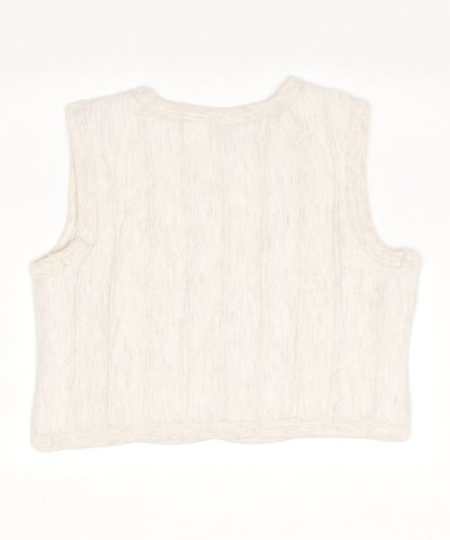 PETIT BATEAU（プチバトー）の「チュビックキルティングベスト（ベスト・キッズ・グレイッシュベージュ・36M/12MONTH/18MONTH/24MONTH）」の2枚目の写真