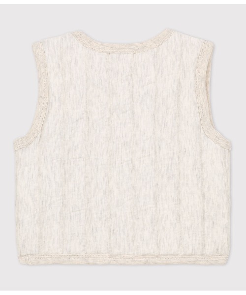 PETIT BATEAU（プチバトー）の「チュビックキルティングベスト（ベスト・キッズ・グレイッシュベージュ・36M/12MONTH/18MONTH/24MONTH）」の6枚目の写真