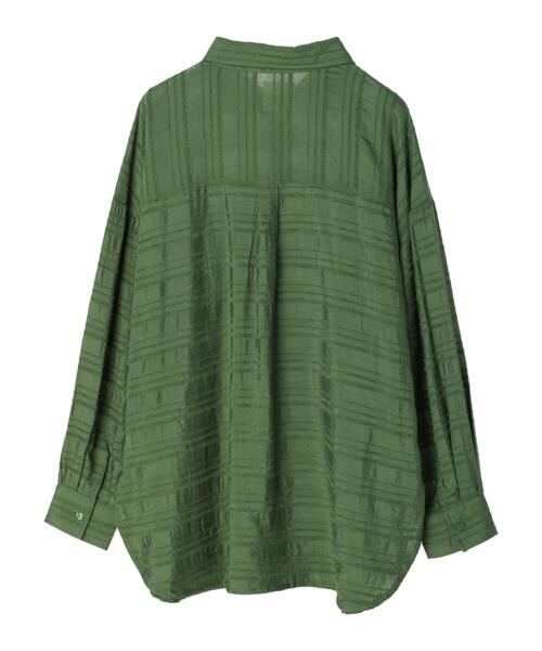Green　Parks（グリーンパークス）の「シアーオーバーシャツ（シャツ/ブラウス・レディース・ブラック/カーキ/ホワイト系その他2・FREE）」の20枚目の写真