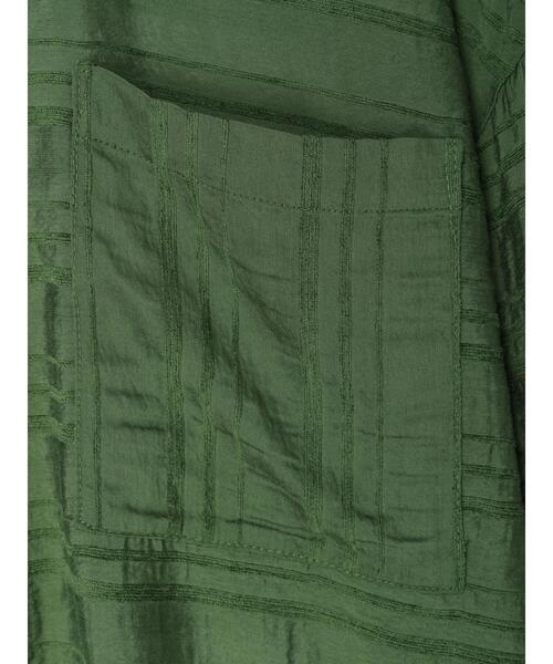 Green　Parks（グリーンパークス）の「シアーオーバーシャツ（シャツ/ブラウス・レディース・ブラック/カーキ/ホワイト系その他2・FREE）」の7枚目の写真