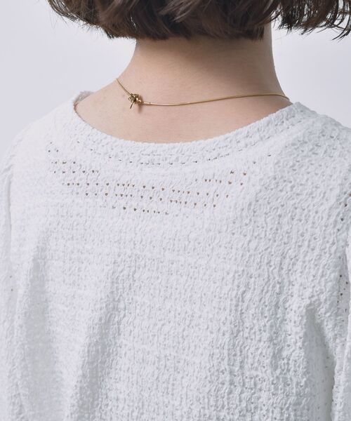 RETRO GIRL（レトロガール）の「袖パフデザインTee（Tシャツ/カットソー・レディース・ホワイト/ブラック/ブラウン/グリーン・FREE）」の16枚目の写真