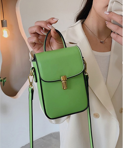 LOPASS（ロパス）の「ミニお財布ショルダー/スマホ入れ（ショルダーバッグ・レディース・ブラック/グリーン/ホワイト/ブラウン/ダークグリーン・FREE）」の12枚目の写真