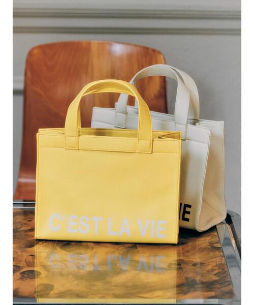 AMERICAN HOLIC（アメリカンホリック）の「マーケットPUミニトートバッグ（トートバッグ・レディース・アイボリー/イエロー・FREE）」の12枚目の写真