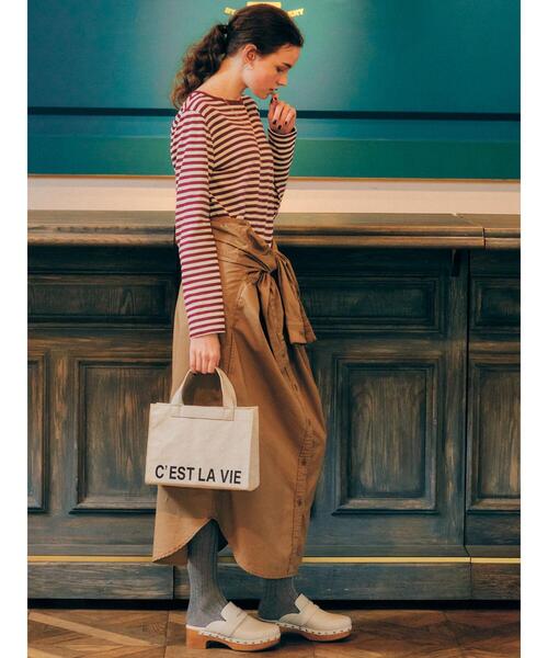 AMERICAN HOLIC（アメリカンホリック）の「マーケットPUミニトートバッグ（トートバッグ・レディース・アイボリー/イエロー・FREE）」の13枚目の写真