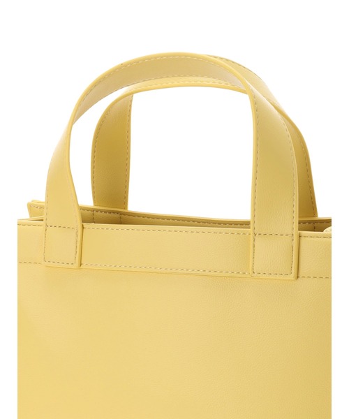 AMERICAN HOLIC（アメリカンホリック）の「マーケットPUミニトートバッグ（トートバッグ・レディース・アイボリー/イエロー・FREE）」の8枚目の写真