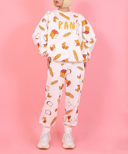 PUNYUS（プニュズ）の「フード総柄スウェットパンツ(PAN)（スウェットパンツ・レディース・その他2・1/2/3/4）」の2枚目の写真