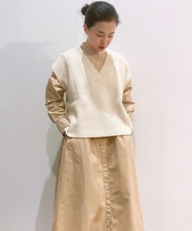 GAP | オーバーサイズ Vネック ベストセーター(ベスト)