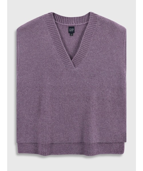GAP（ギャップ）の「オーバーサイズ Vネック ベストセーター（ベスト・レディース・その他/パープル系その他/グレー/ブルー・M/XXS/XL/L/XS/S）」の7枚目の写真