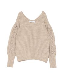 LAGUNAMOON | ケーブルポップコーンニットプルオーバー(ニット/セーター)