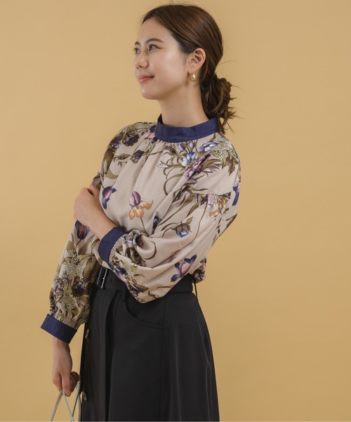 KATHARINE ROSS（キャサリンロス）の「【KATHARINE ROSS】オリジナル オータムスカーフプリントブラウス（シャツ/ブラウス・レディース・マスタード/ブルー・MEDIUM）」の10枚目の写真