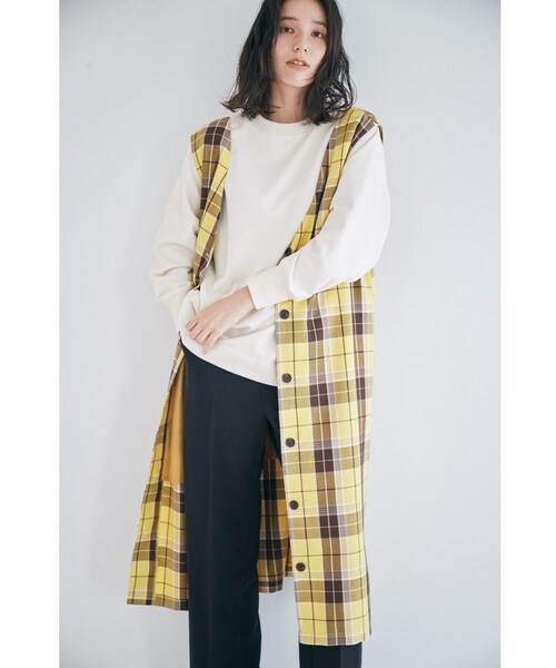 THE SHOP TK （ザ ショップ ティーケー ）の「◆裏毛ポンチョプルオーバー（スウェット・レディース・ネイビー/オフホワイト/オリーブ・12）」の15枚目の写真