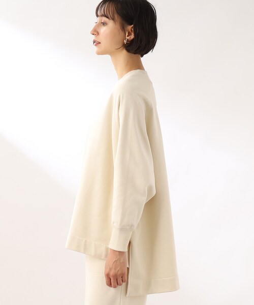 THE SHOP TK （ザ ショップ ティーケー ）の「◆裏毛ポンチョプルオーバー（スウェット・レディース・ネイビー/オフホワイト/オリーブ・12）」の21枚目の写真