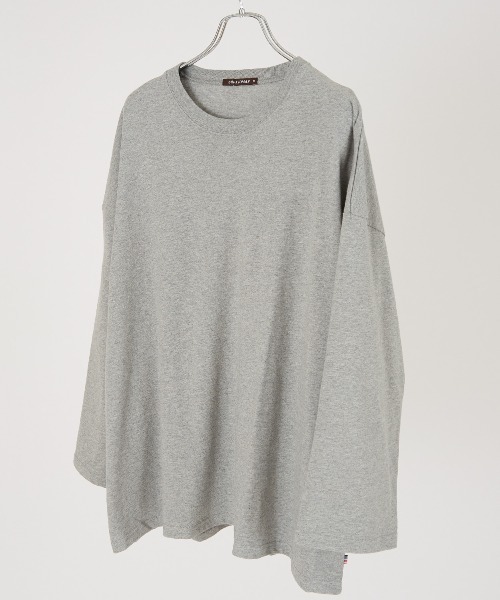 improves（インプローブス）の「USコットン ビッグシルエット ロンT（Tシャツ/カットソー・メンズ・オフホワイト/チャコール/ベージュ/ダークグリーン/ブルー/ブラウン/杢グレー/ブラック/ネイビー/ピンク・LARGE/MEDIUM/X-LARGE）」の4枚目の写真