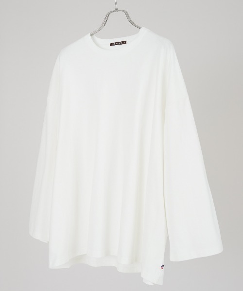 improves（インプローブス）の「USコットン ビッグシルエット ロンT（Tシャツ/カットソー・メンズ・オフホワイト/チャコール/ベージュ/ダークグリーン/ブルー/ブラウン/杢グレー/ブラック/ネイビー/ピンク・LARGE/MEDIUM/X-LARGE）」の2枚目の写真