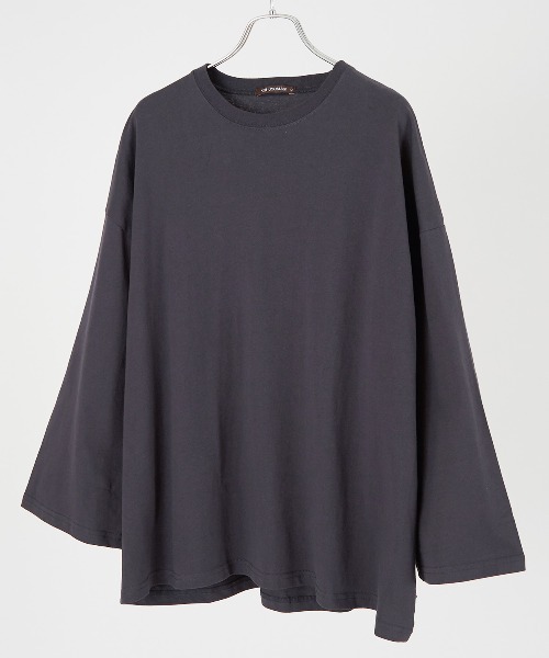 improves（インプローブス）の「USコットン ビッグシルエット ロンT（Tシャツ/カットソー・メンズ・オフホワイト/チャコール/ベージュ/ダークグリーン/ブルー/ブラウン/杢グレー/ブラック/ネイビー/ピンク・LARGE/MEDIUM/X-LARGE）」の5枚目の写真