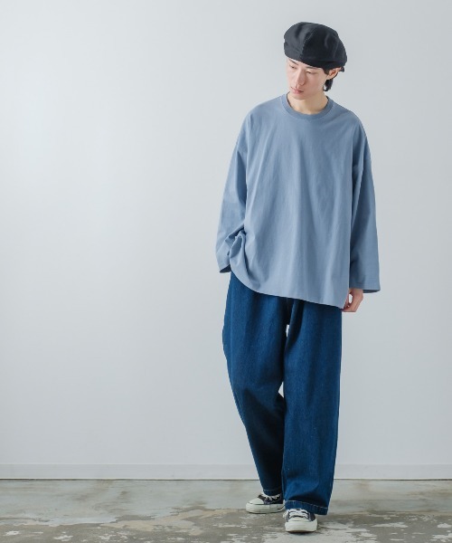 improves（インプローブス）の「USコットン ビッグシルエット ロンT（Tシャツ/カットソー・メンズ・オフホワイト/チャコール/ベージュ/ダークグリーン/ブルー/ブラウン/杢グレー/ブラック/ネイビー/ピンク・LARGE/MEDIUM/X-LARGE）」の12枚目の写真