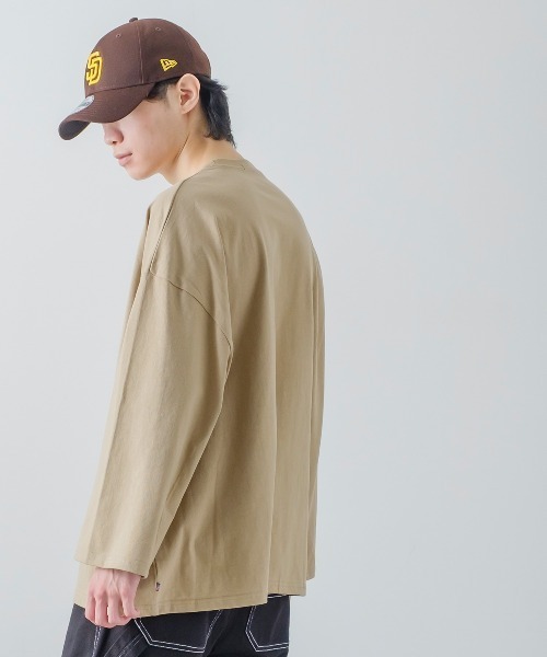 improves（インプローブス）の「USコットン ビッグシルエット ロンT（Tシャツ/カットソー・メンズ・オフホワイト/チャコール/ベージュ/ダークグリーン/ブルー/ブラウン/杢グレー/ブラック/ネイビー/ピンク・LARGE/MEDIUM/X-LARGE）」の11枚目の写真