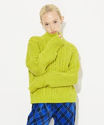 X-girl | CABLE ANORAK KNIT TOP(ニット/セーター)