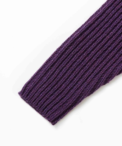 X-girl（エックスガール）の「CABLE ANORAK KNIT TOP（ニット/セーター・レディース・パープル/グレー/イエロー・ONE SIZE）」の10枚目の写真