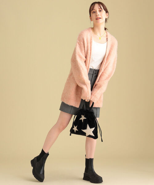 Ray BEAMS（レイビームス）の「CONTROL FREAK × Ray BEAMS / 別注 ファー バッグ（トートバッグ・レディース・グレー/ブラック/ブラウン・ONE SIZE）」の5枚目の写真