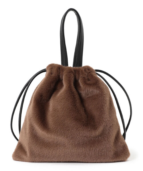 Ray BEAMS（レイビームス）の「CONTROL FREAK × Ray BEAMS / 別注 ファー バッグ（トートバッグ・レディース・グレー/ブラック/ブラウン・ONE SIZE）」の13枚目の写真