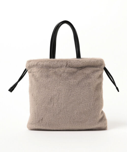 Ray BEAMS（レイビームス）の「CONTROL FREAK × Ray BEAMS / 別注 ファー バッグ（トートバッグ・レディース・グレー/ブラック/ブラウン・ONE SIZE）」の18枚目の写真