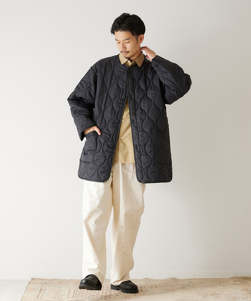 417 EDIFICE（フォーワンセブンエディフィス）の「”軽量”キルティング ライナージャケット（ミリタリージャケット・メンズ・チャコールグレー/ブラック/グレー/カーキ/ブルー系その他・SMALL/MEDIUM/LARGE）」の6枚目の写真