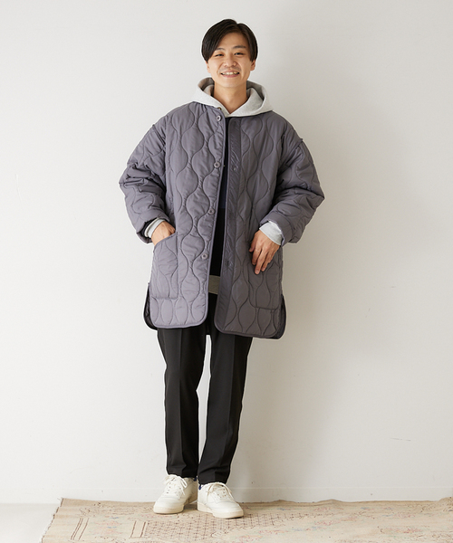 417 EDIFICE（フォーワンセブンエディフィス）の「”軽量”キルティング ライナージャケット（ミリタリージャケット・メンズ・チャコールグレー/ブラック/グレー/カーキ/ブルー系その他・SMALL/MEDIUM/LARGE）」の14枚目の写真