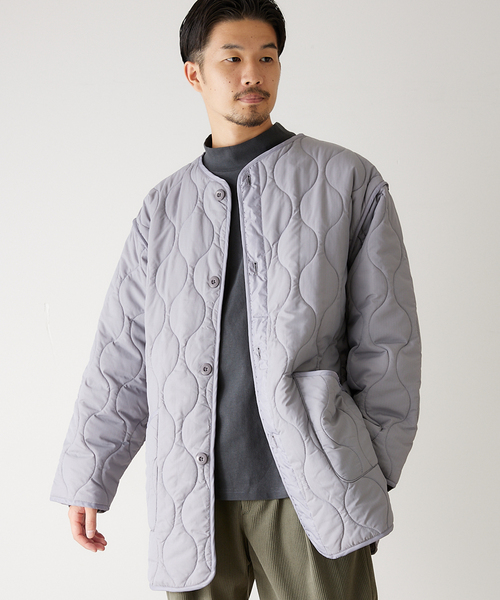 417 EDIFICE（フォーワンセブンエディフィス）の「”軽量”キルティング ライナージャケット（ミリタリージャケット・メンズ・チャコールグレー/ブラック/グレー/カーキ/ブルー系その他・SMALL/MEDIUM/LARGE）」の18枚目の写真