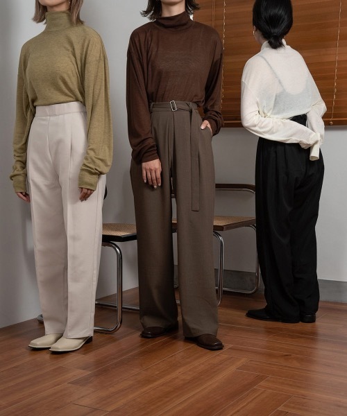 lawgy（ラウジー）の「blend color high neck tops（その他トップス・レディース・ホワイト/ブラウン系その他/グリーン系その他・FREE）」の4枚目の写真