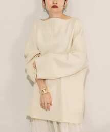 KBF | カーブネックラージニット(ニット/セーター)