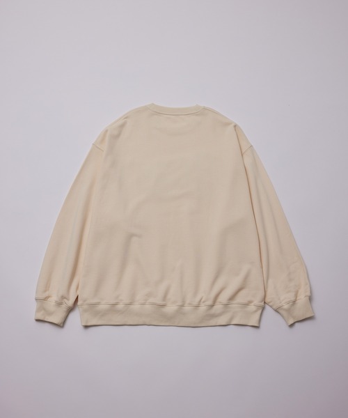 iisy（イージー）の「iisy / ディストーションロゴクルーネックスウェット（スウェット・メンズ・ブラック/キナリ/グリーン・M/S/L）」の5枚目の写真