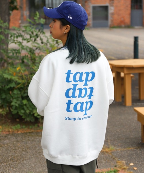 ZIP FIVE（ジップファイブ）の「【ZIP FIVE】【肉厚】 オーバーサイズ 無地/バックロゴプリント/オーバルプリント/ベースボールロゴサガラ刺繍（スウェット・レディース・ダークグリーン系2/パープル/グリーン/アイボリー系/ホワイト系2/ホワイト系5/ホワイト系/アイボリー系2/レッド系2/ホワイト/イエロー系1/ブラウン/ホワイト系その他/チャコール/ブラック系2/ブラック系4/イエロー/ネイビー系/グレー系その他/グレー系2/ネイビー系2/ダークグリーン系/ホワイト系3/ブラック/ブルー系その他/ベージュ/ネイビー/ブルー/ホワイト系4/ブラック系1/杢グレー/オートミール/グレー系1/ネイビー系1/ブルー系/アイボリー系1/レッド/レッド系1/ダークグリーン系1/ブルー系その他2/ブラック系3/カーキ/ブルー系その他3/ホワイト系1/グレー系/グリーン系1/ベージュ系/ダークグリーン/オレンジ系1/ロイヤルブルー/ブラック系/グリーン系/パープル系1/ブラウン系/オレンジ/レッド系/アイボリー・LARGE/MEDIUM/X-LARGE）」の6枚目の写真