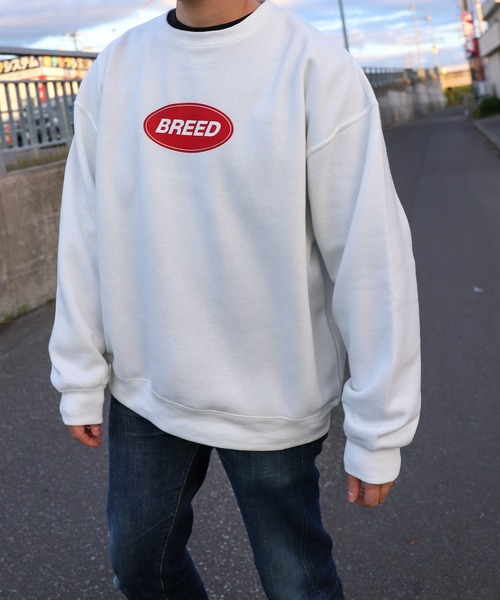 ZIP FIVE（ジップファイブ）の「【ZIP FIVE】【肉厚】 オーバーサイズ 無地/バックロゴプリント/オーバルプリント/ベースボールロゴサガラ刺繍（スウェット・レディース・ダークグリーン系2/パープル/グリーン/アイボリー系/ホワイト系2/ホワイト系5/ホワイト系/アイボリー系2/レッド系2/ホワイト/イエロー系1/ブラウン/ホワイト系その他/チャコール/ブラック系2/ブラック系4/イエロー/ネイビー系/グレー系その他/グレー系2/ネイビー系2/ダークグリーン系/ホワイト系3/ブラック/ブルー系その他/ベージュ/ネイビー/ブルー/ホワイト系4/ブラック系1/杢グレー/オートミール/グレー系1/ネイビー系1/ブルー系/アイボリー系1/レッド/レッド系1/ダークグリーン系1/ブルー系その他2/ブラック系3/カーキ/ブルー系その他3/ホワイト系1/グレー系/グリーン系1/ベージュ系/ダークグリーン/オレンジ系1/ロイヤルブルー/ブラック系/グリーン系/パープル系1/ブラウン系/オレンジ/レッド系/アイボリー・LARGE/MEDIUM/X-LARGE）」の8枚目の写真