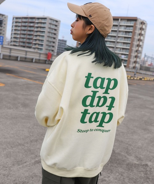 ZIP FIVE（ジップファイブ）の「【ZIP FIVE】【肉厚】 オーバーサイズ 無地/バックロゴプリント/オーバルプリント/ベースボールロゴサガラ刺繍（スウェット・レディース・ダークグリーン系2/パープル/グリーン/アイボリー系/ホワイト系2/ホワイト系5/ホワイト系/アイボリー系2/レッド系2/ホワイト/イエロー系1/ブラウン/ホワイト系その他/チャコール/ブラック系2/ブラック系4/イエロー/ネイビー系/グレー系その他/グレー系2/ネイビー系2/ダークグリーン系/ホワイト系3/ブラック/ブルー系その他/ベージュ/ネイビー/ブルー/ホワイト系4/ブラック系1/杢グレー/オートミール/グレー系1/ネイビー系1/ブルー系/アイボリー系1/レッド/レッド系1/ダークグリーン系1/ブルー系その他2/ブラック系3/カーキ/ブルー系その他3/ホワイト系1/グレー系/グリーン系1/ベージュ系/ダークグリーン/オレンジ系1/ロイヤルブルー/ブラック系/グリーン系/パープル系1/ブラウン系/オレンジ/レッド系/アイボリー・LARGE/MEDIUM/X-LARGE）」の4枚目の写真