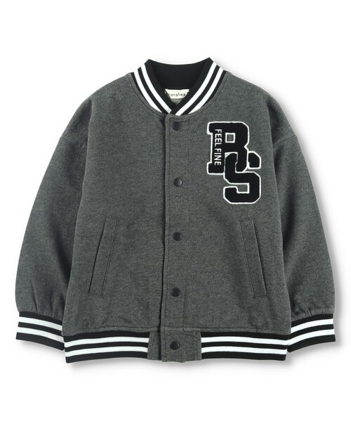 BRANSHES（ブランシェス）の「スタジャン風ジャケット（スタジャン・キッズ・杢グレー・140/120/100/110/150/130/160）」の10枚目の写真